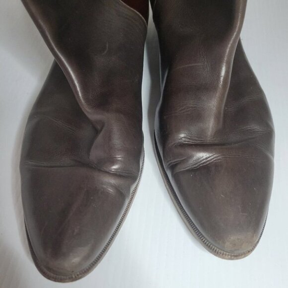 PROENZA Schouler knee high leather boots patent trim brown size 6 - Picture 8 of 16